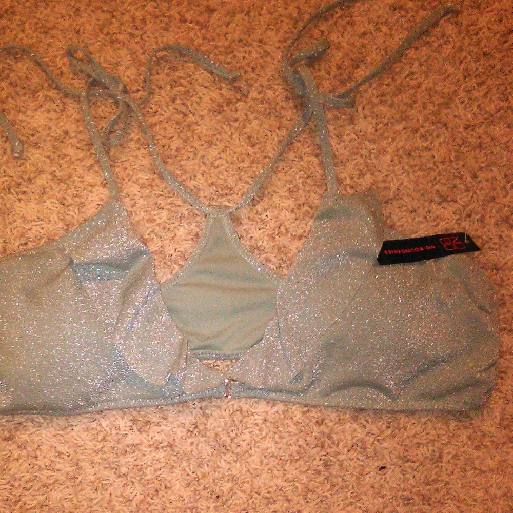Bikini top w/pads sparkly XL XG 15/17